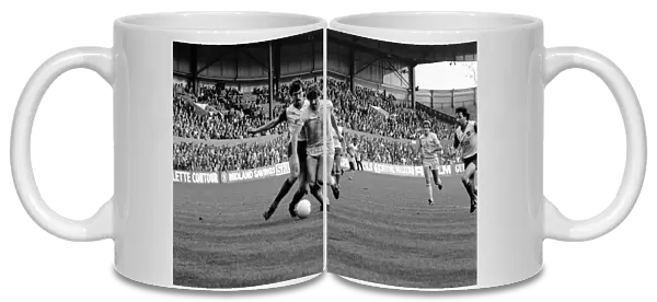 English League Division One match. Stoke City 1 v Tottenham Hotspur 1 November 1983