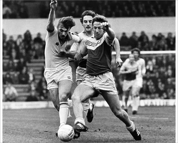 Leeds United v. West Ham United 1977  /  78 Season. The final score was a two one victory to