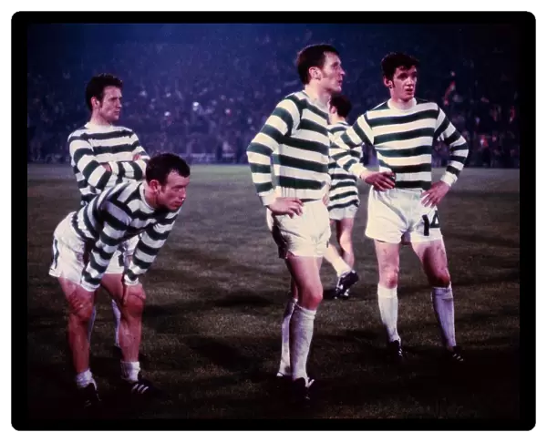 Celtic versus Feynoord 1970 European Cup Final Celtic players despondent after