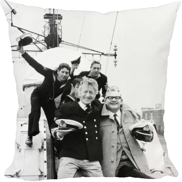 The cast of the BBC radio programme 'The Navy Lark'