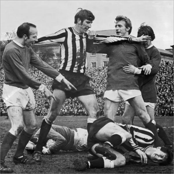 English League Division One match at St James Park. Newcastle 2 v Manchester United