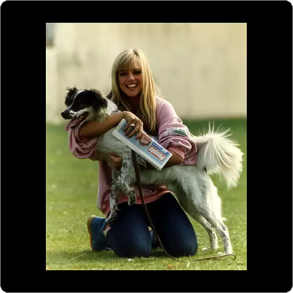 Suzanne Mizzi Model with her dog called Mizzi A©Mirrorpix
