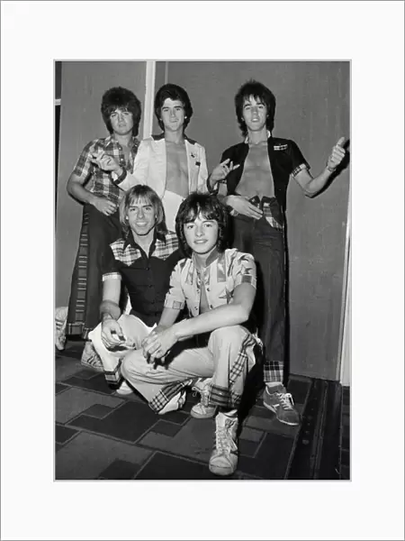 Pop Group Bay City Rollers. Back left to right: Eric Faulkner, Les McKeown