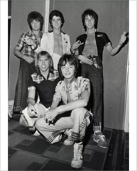 Pop Group Bay City Rollers. Back left to right: Eric Faulkner, Les McKeown