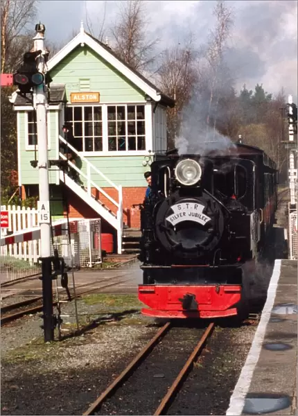 The Silver Jubilee Steam engine at Alston Station on 4th April 1998
