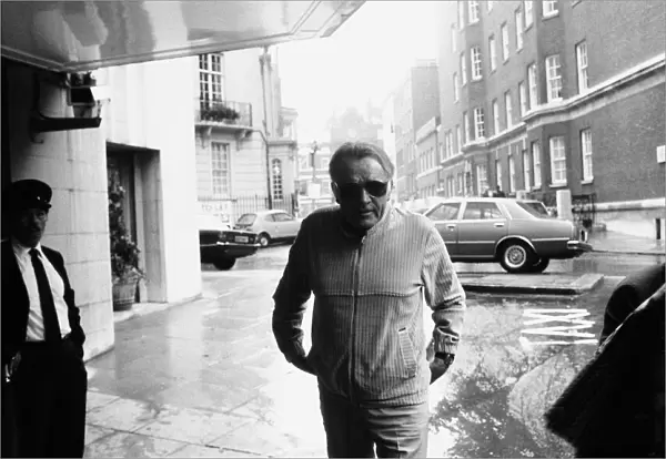 Richard Burton at the Dorchester Hotel in London, 25th June 1982