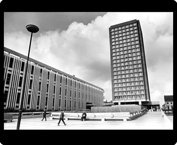 Bewick House high rise flats in Newcastle 2 April 1971