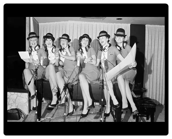 Six Laker stewardesses make a record dedicated to Freddie Laker called '