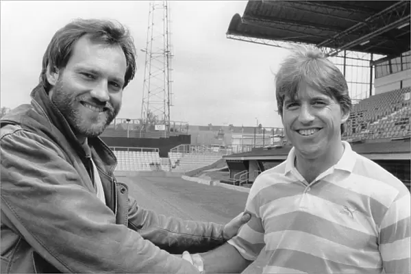 Sky Blues new boys: Martin Jol and Bob Latchford(right) get acquanted after joining