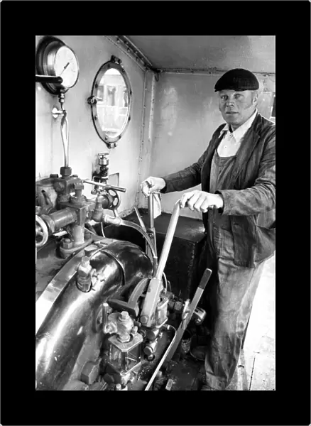 Vic Gascoigne of Sunniside, a former NCB engine driver, getting ready to take visitors