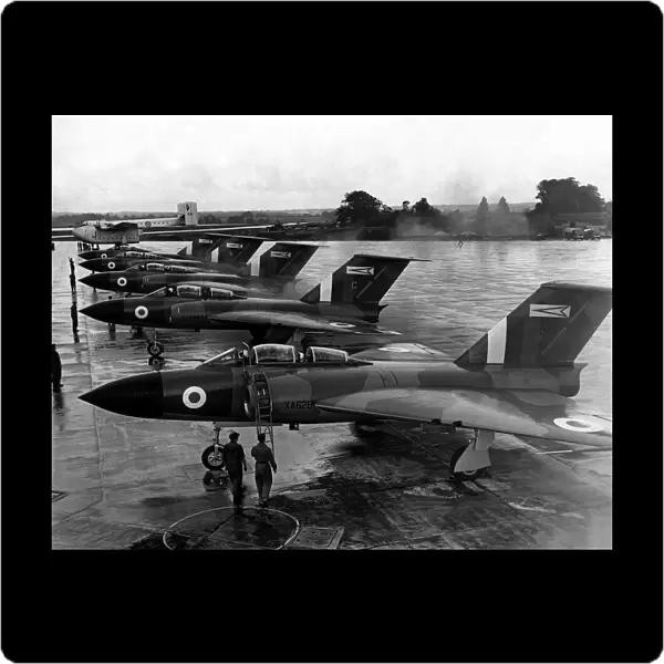 The Gloster Javelin, all-weather interceptor, was the first ever delta wing aircraft to