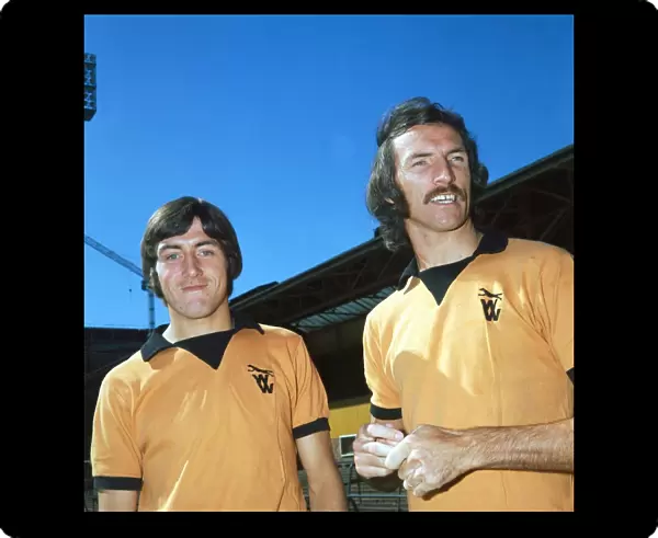 John Richards (left) and Derek Dougan, members of the Wolverhampton Wanderers FC