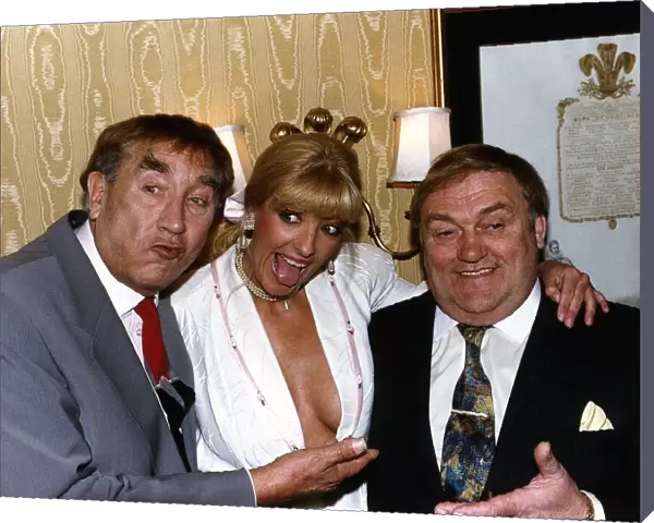 Frankie Howerd Comedian with Les Dawson and Comedienne Ellie Laine