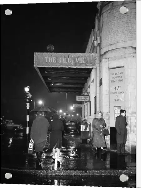 The Old Vic theatre in the West End, central London. 9th January 1961