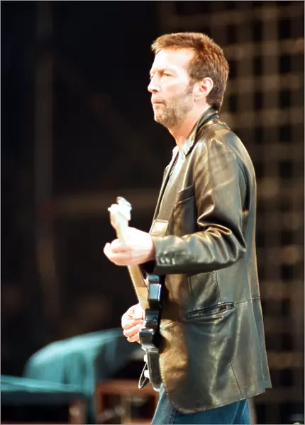 Eric Clapton on stage at Masters of Music Benefit Concert, Hyde Park, London