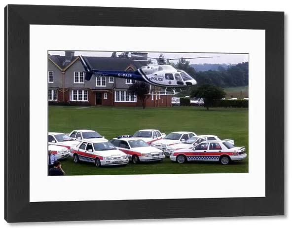 Northumbria Police displays its high powered patrol cars to be used in the fight
