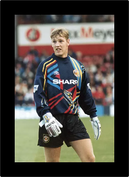 Manchester United youth team goalkeeper Kevin Pilkington in action for the senior team