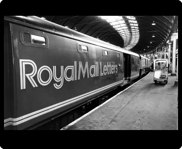 The Royal Mail Letters carriage at Newcastle Central Station on 13th May 1987