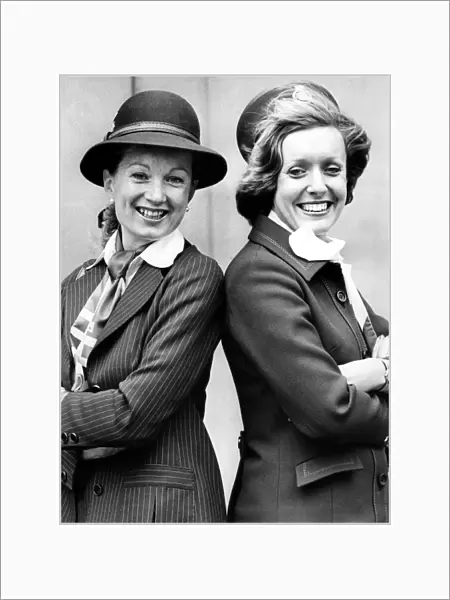 British Airways stewardesses Margaret Delaney (left) and Jane Swanson were part of a team