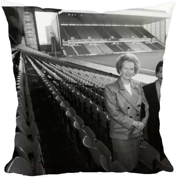 Margaret Thatcher PM with Graeme Souness, Glasgow Rangers football team manager
