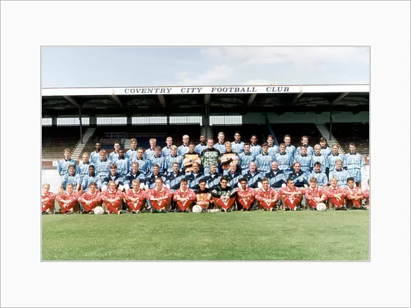 Coventry City FC, Photo-call, 10th August 1992. Highfield Road. 1992  /  1993 Season