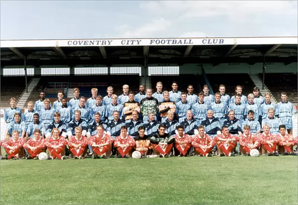 Coventry City FC, Photo-call, 10th August 1992. Highfield Road. 1992  /  1993 Season