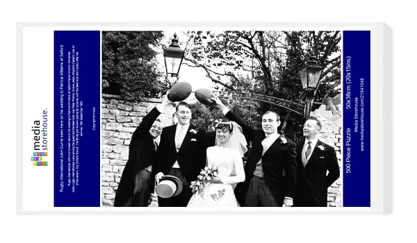 Rugby International John Currie seen here on his wedding to Patricia Williams at Salford