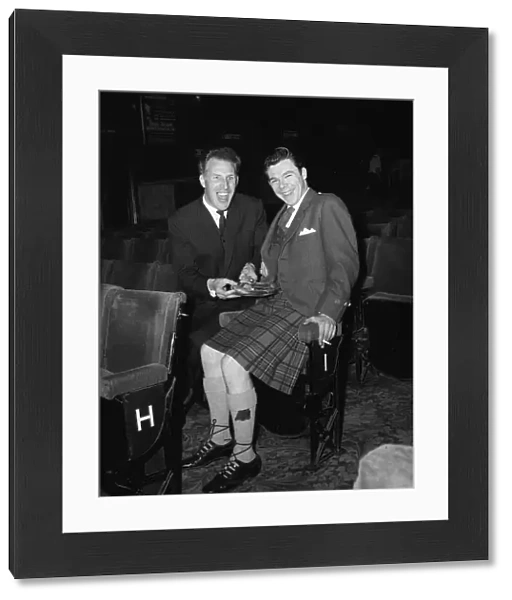 Y2K Bruce Forsyth 1960 Bruce Forsyth with comedian Andy Stewart at rehearsals for