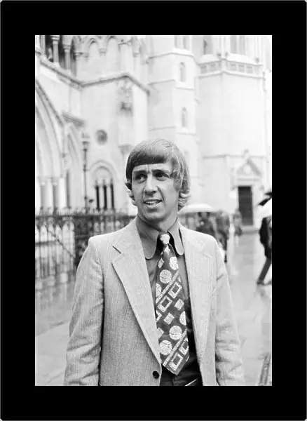 Notts County footballer Don Masson pictured outside the High Court in London for