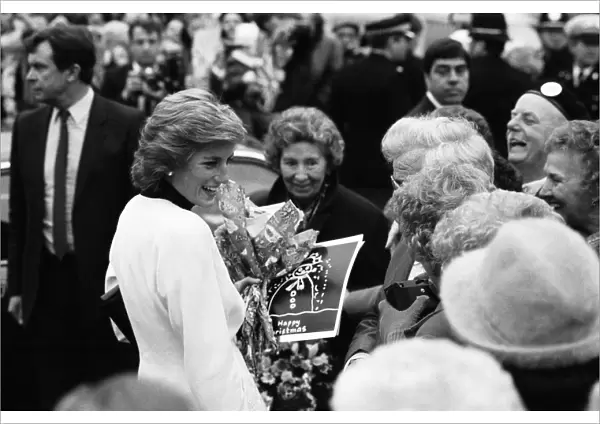 Princess Diana, arrives to officially open Acorns Childrens Hospice