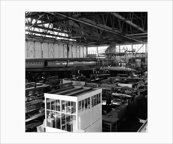Concorde Prototype 2. being bult in the Brabazon hanger at B. A. C Filton Bristol