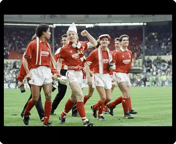 1989 Littlewoods Cup Final at Wembley Stadium. Nottingham Forest 3 v Luton Town 1
