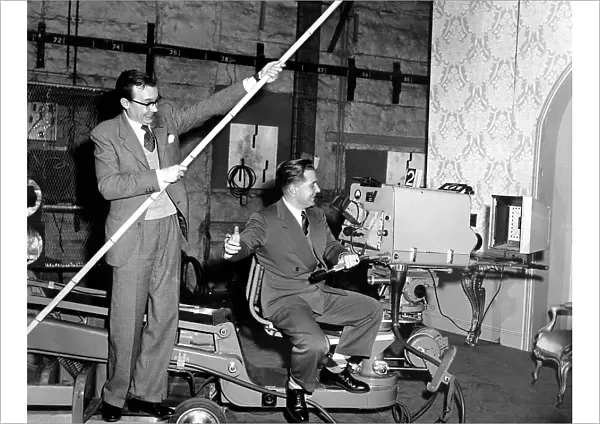 Morecambe and Wise rehearsing at Lime Grove Studios for the television show
