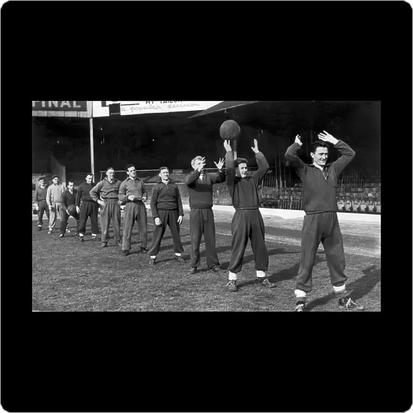 Birmingham City training at St Andrews 26th February 1953