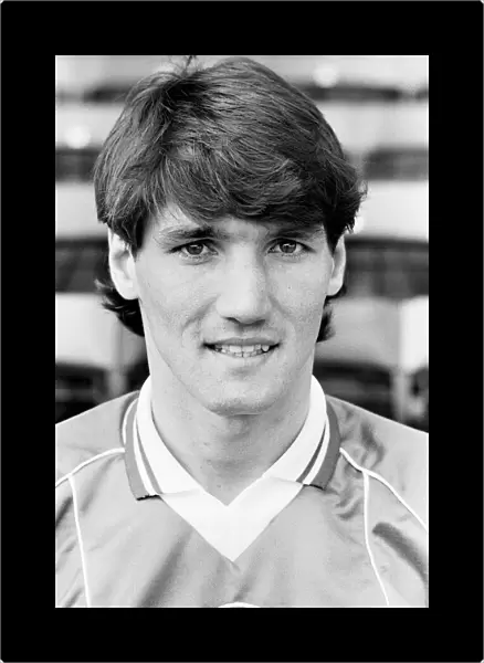 Birmingham City footballer Mick Harford poses for a portrait picture during a photocall