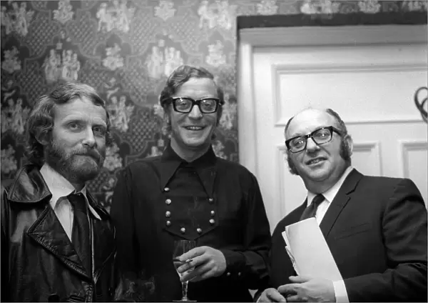 Its party time for Michael Caine at Newcastles Royal Station Hotel on 25th July 1970