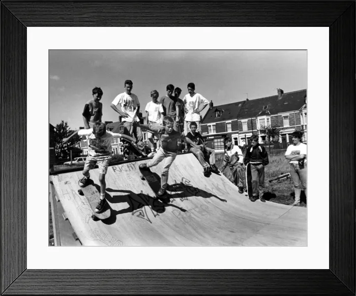 Framed Print : 1989 Skate Ramp Print - John Boste Youth Centre Framed Print : 1989 Skate Ramp Print - John Boste Youth Centre
