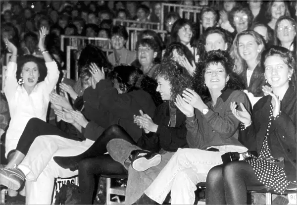 Clothes Show Live, happy members of the audience, Birmingham, 6th December 1990