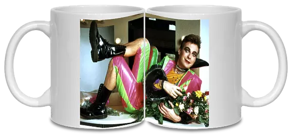 TV presenter and comedian Julian Clary in his dressing room in Basildon during his tour