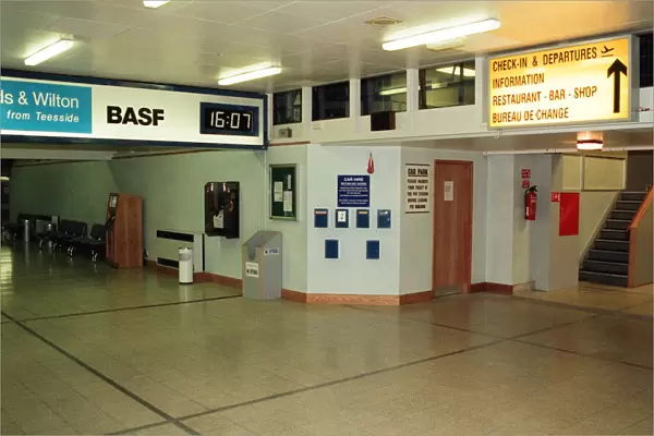 The Arrivals Hall at Teesside Airport 17th November 1997