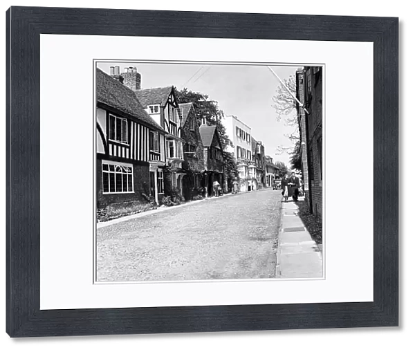 Mermaid Street in Rye, Sussex. 28th October 1952