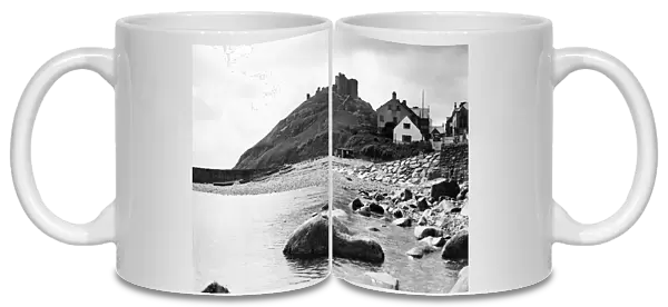 Criccieth Castle, situated on the headland between two beaches in Criccieth, Gwynedd