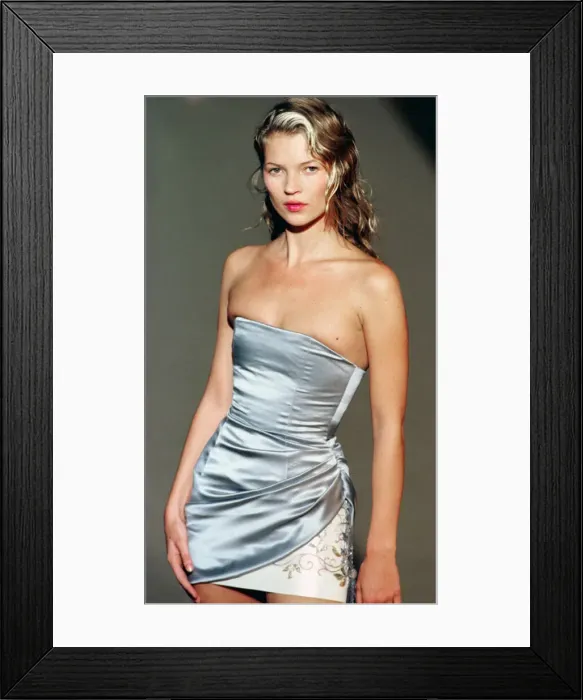 Framed Print : Kate Moss in Chloe by Stella McCartney Print 1997