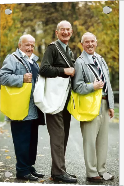 Three older paper boys Andy Murphy, George Hedley and Jack Davies in Birtley