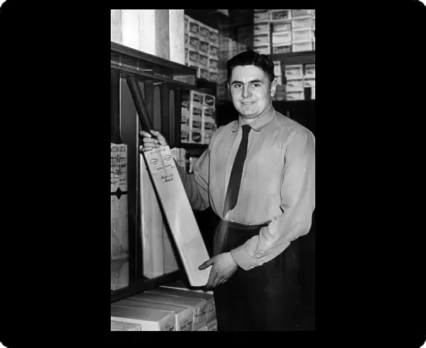 Jack Hatfield Jnr, from Jack Hatfield Sports, Middlesbrough, pictured holding cricket bat