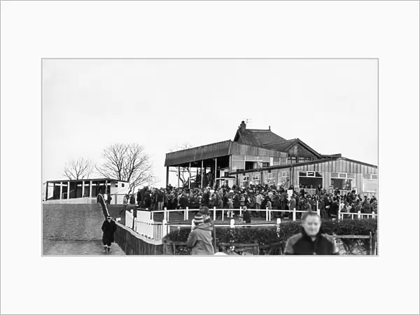 The Grandstand at Sedgefield Racecourse 24th January 1978