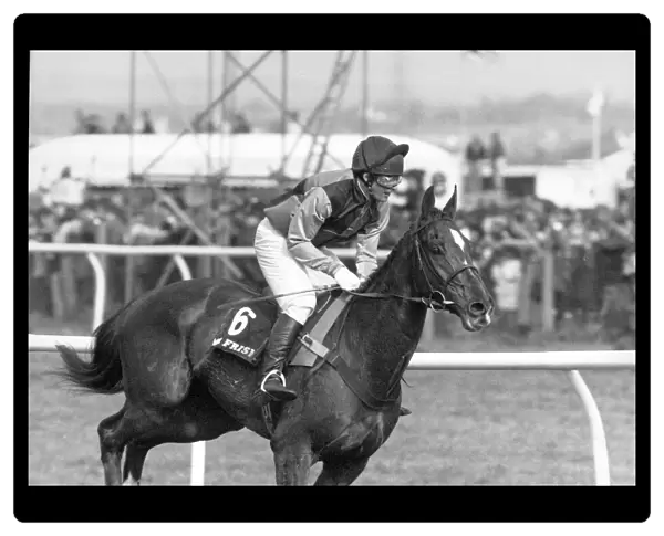 Mister Frisk ridden by Marcus Armytage seen here before the start of the 1990 Grand