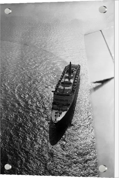 The Cunard liner Queen Elizabeth II, 17th July 1974
