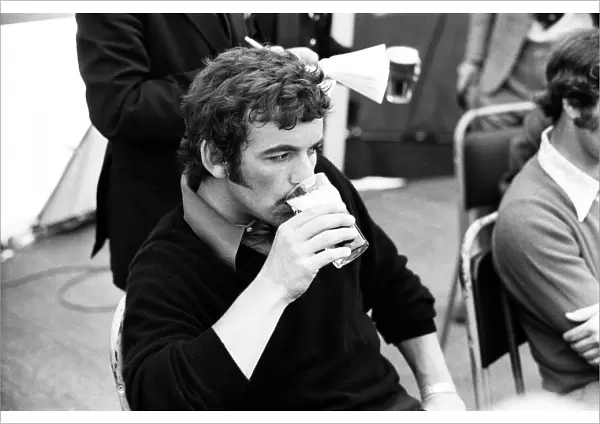 Tony Jacklin after the mornings game in Southport. 25th May 1973