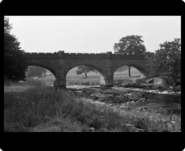 Barden Aqueduct and footbridge, crossing the River Wharfe, North Yorkshire